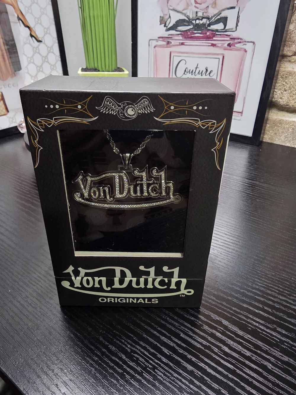 Von Dutch Logo Pendant Necklace - Picture 2 of 4